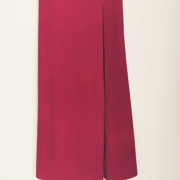 Lulu's Red Strapless Maxi Dress - Picture 10 of 14